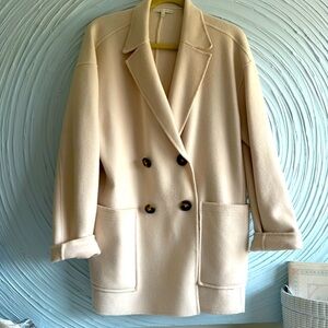 Kate Young x Splendid design of cashmere wool DB coat
